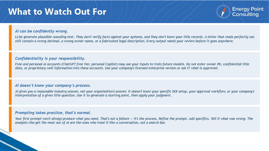 What to Watch Out For Slide